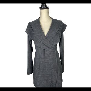Japanese Weekend Mixed Wrap Tunic Sweater